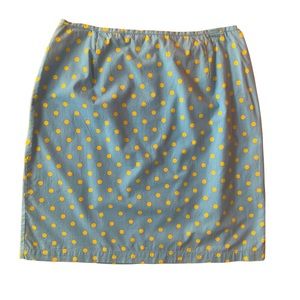 y2k blue polka dot skirt casual corner size 10